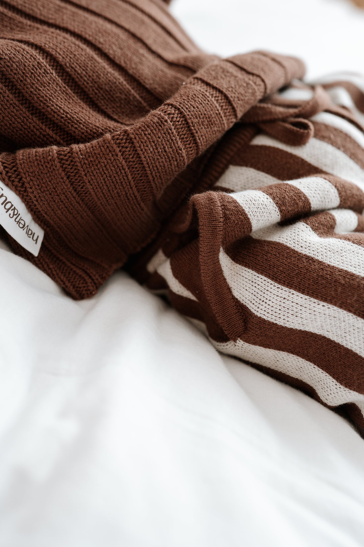 Wide Leg Stripe Pants | Cacao