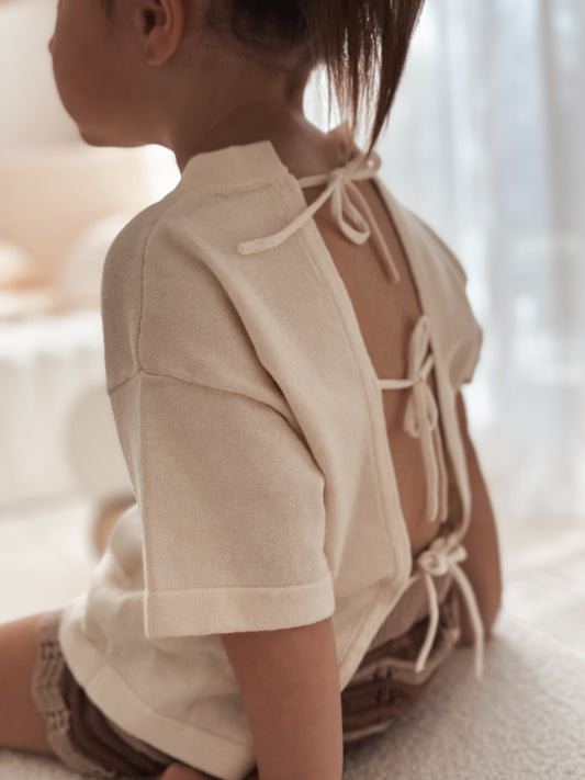 Little Bug Bow Tie Back Tee