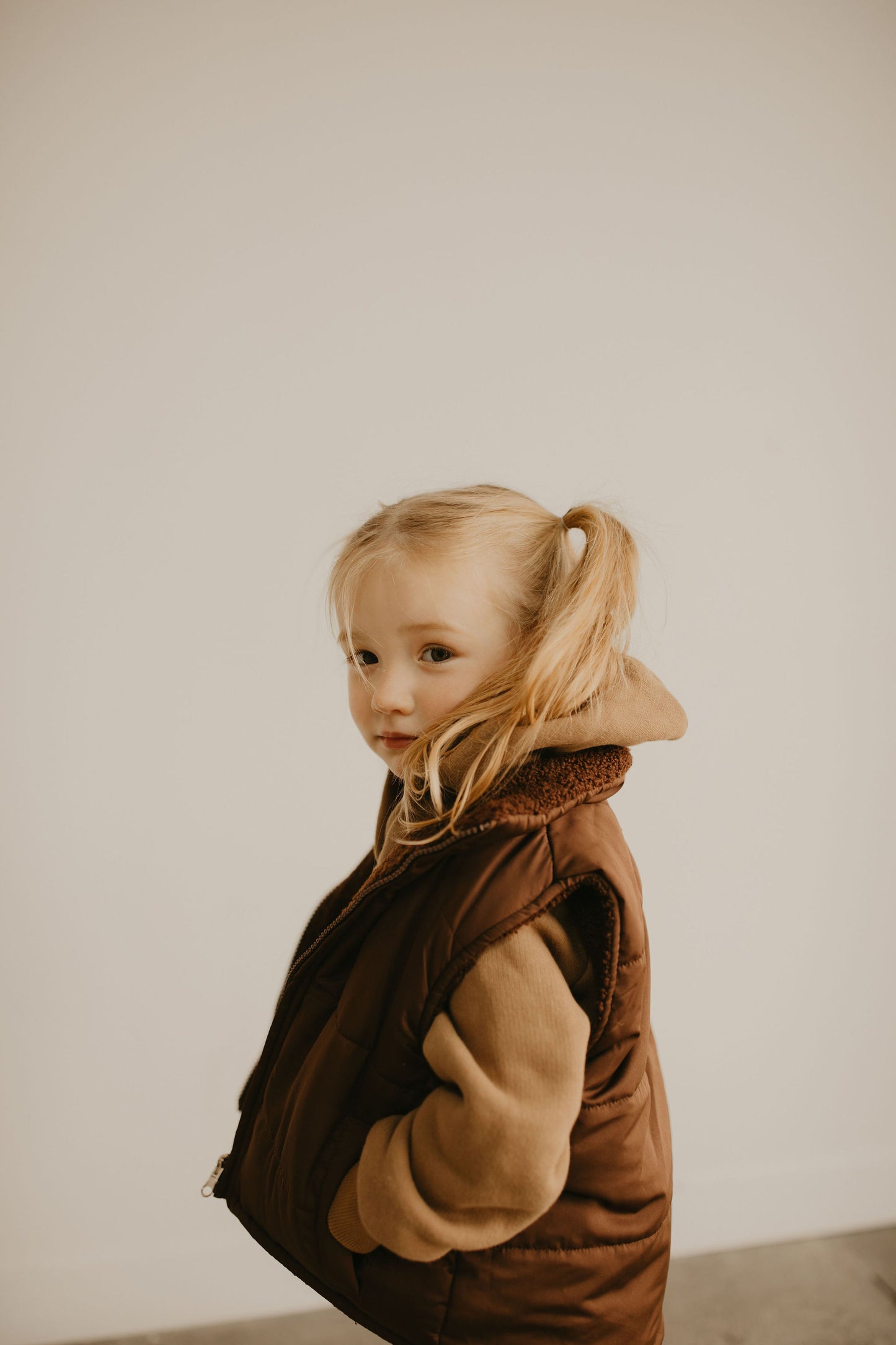 Reversible Chocolate Puffer/Teddy Vests | Kids