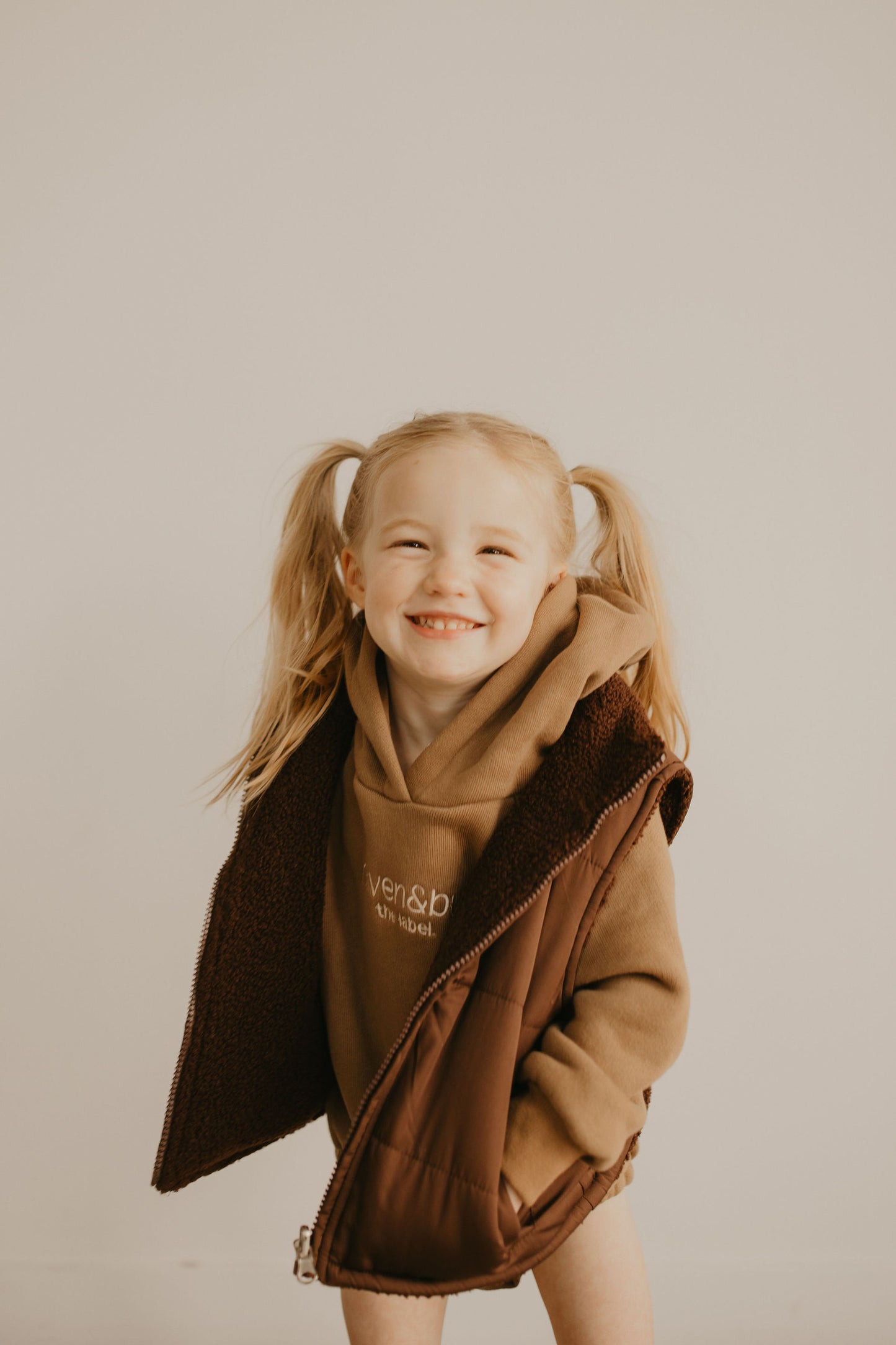 Reversible Chocolate Puffer/Teddy Vests | Kids