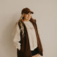 Reversible Chocolate Puffer/Teddy Vests | Womens | CLEARANCE