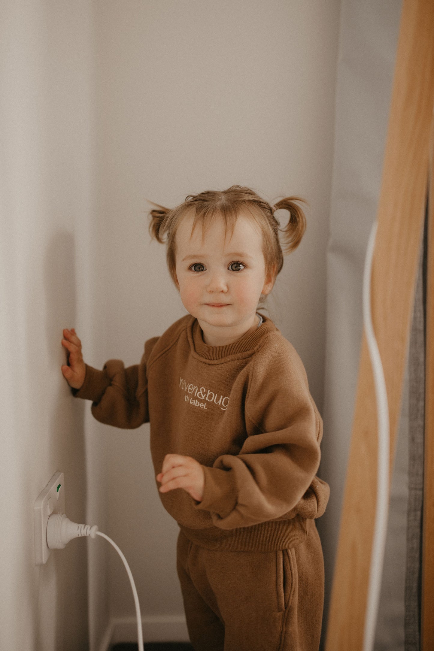 Kids Signature Trackies | Chocolate