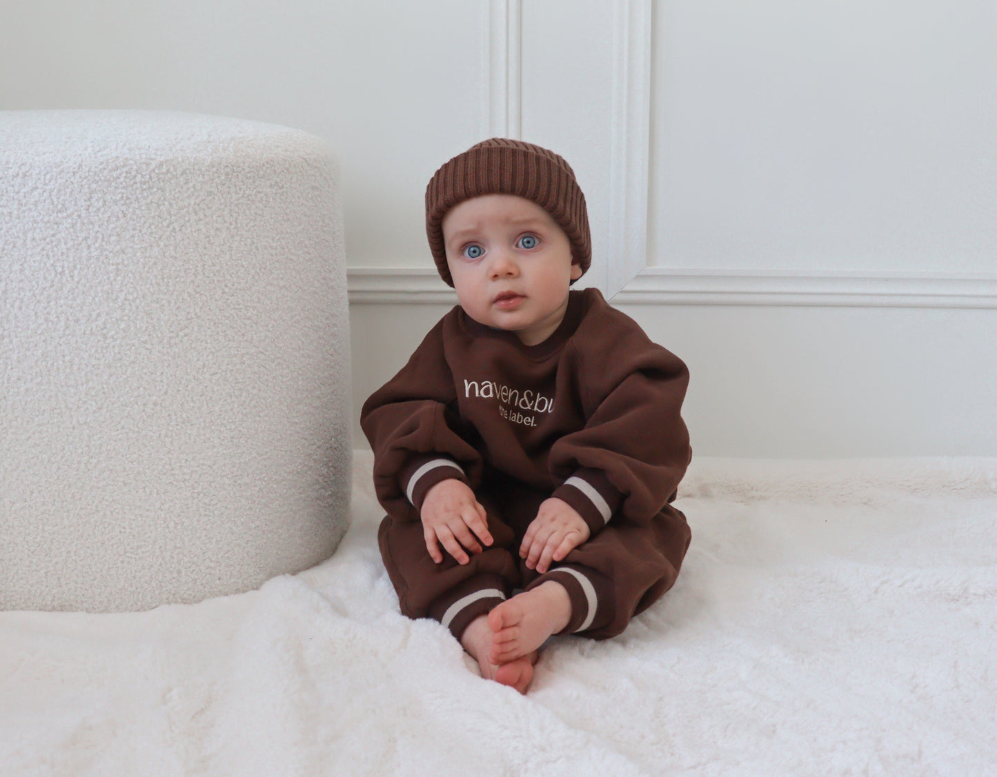 Wide Ribbed Beanie | Cacao