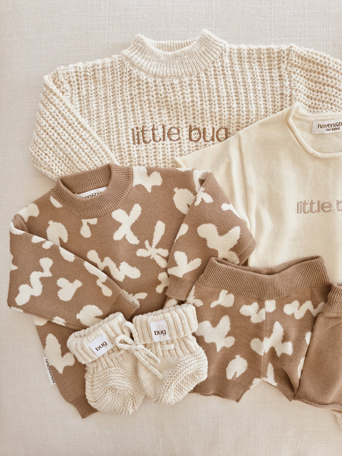 Little Bugs Booties - Milk