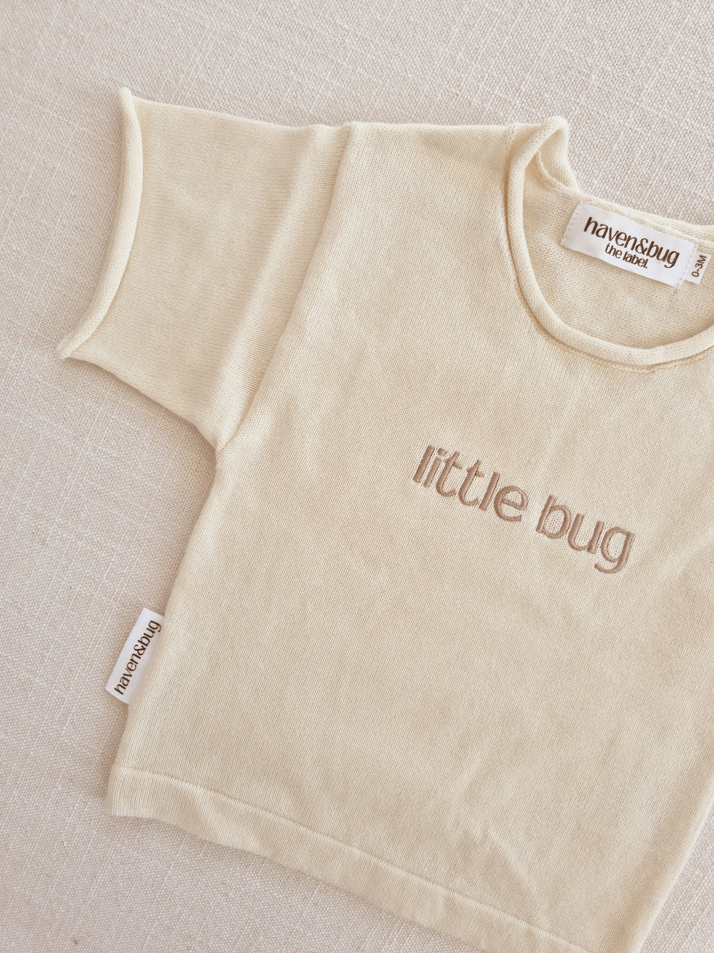 Little Bugs Knit Tee - Butter