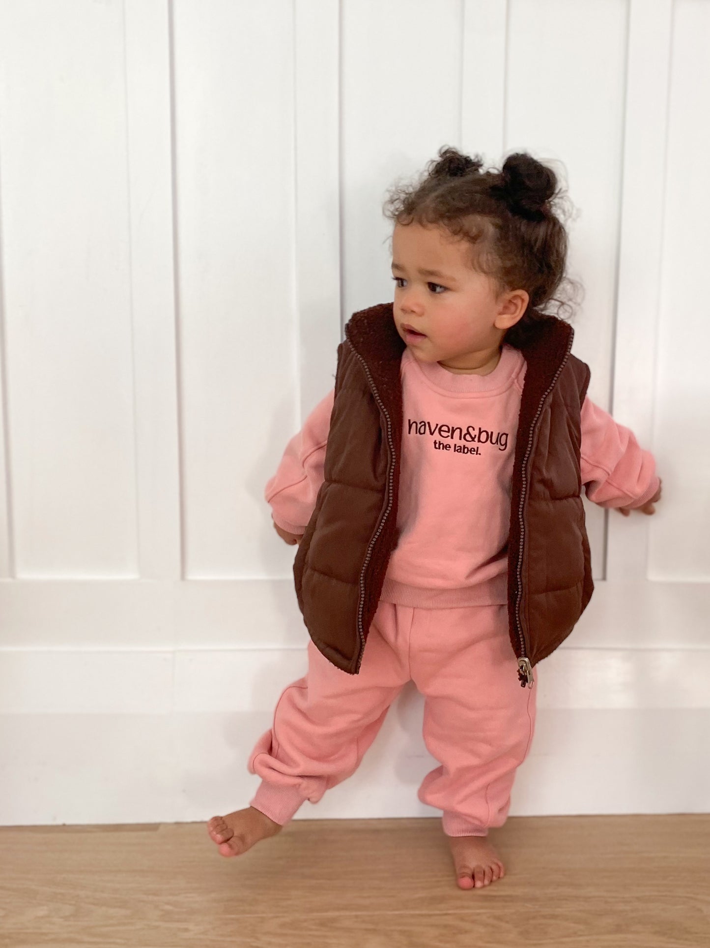 Reversible Chocolate Puffer/Teddy Vests | Kids