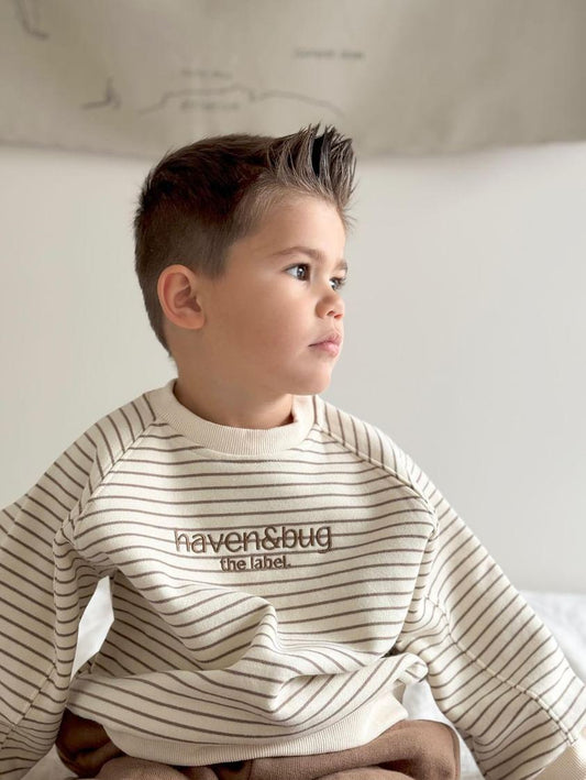 Kids Signature Crew | Chocolate Stripe