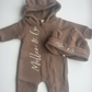Miller & Co signature bear ear romper
