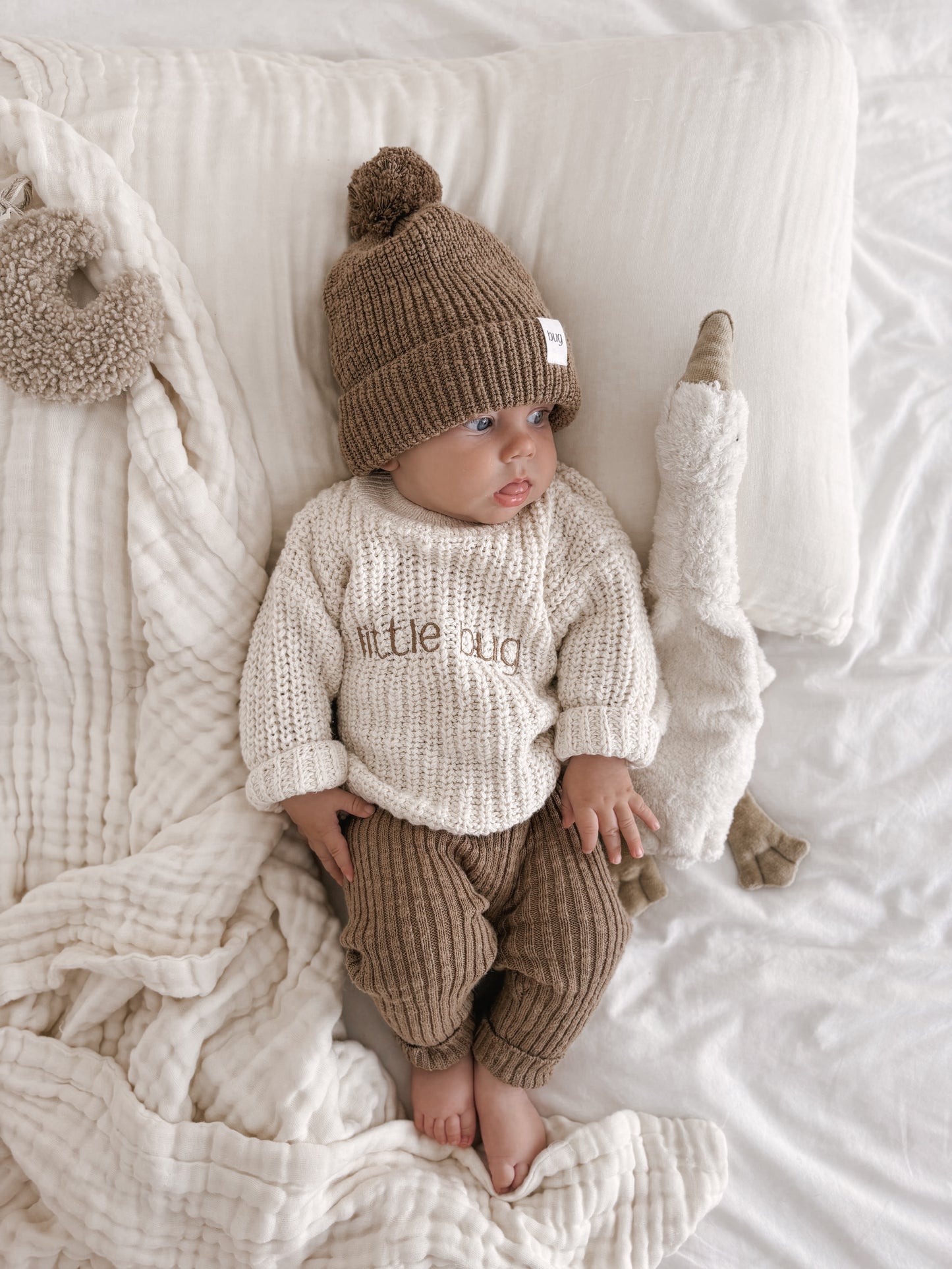 Little Bugs Beanie - Biscuit