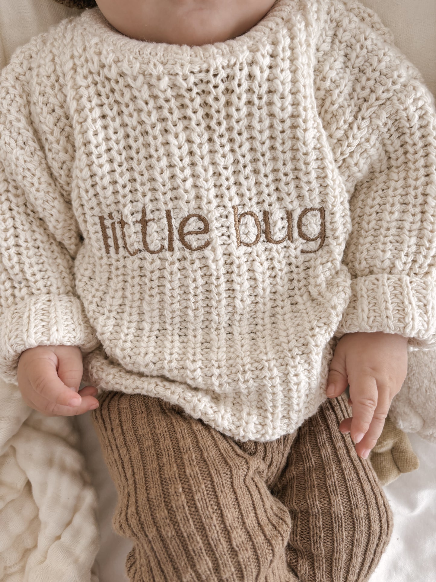 Little Bugs Knit Jumper - Milk