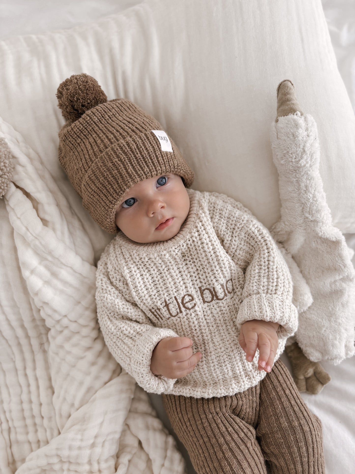 Little Bugs Beanie - Biscuit