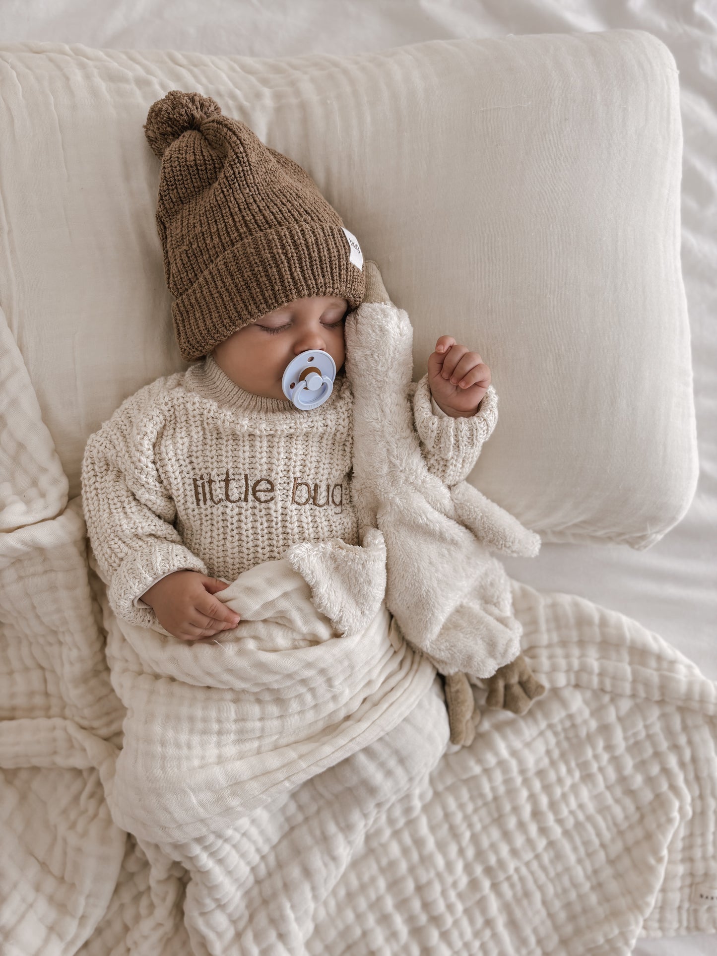 Little Bugs Knit Jumper - Milk