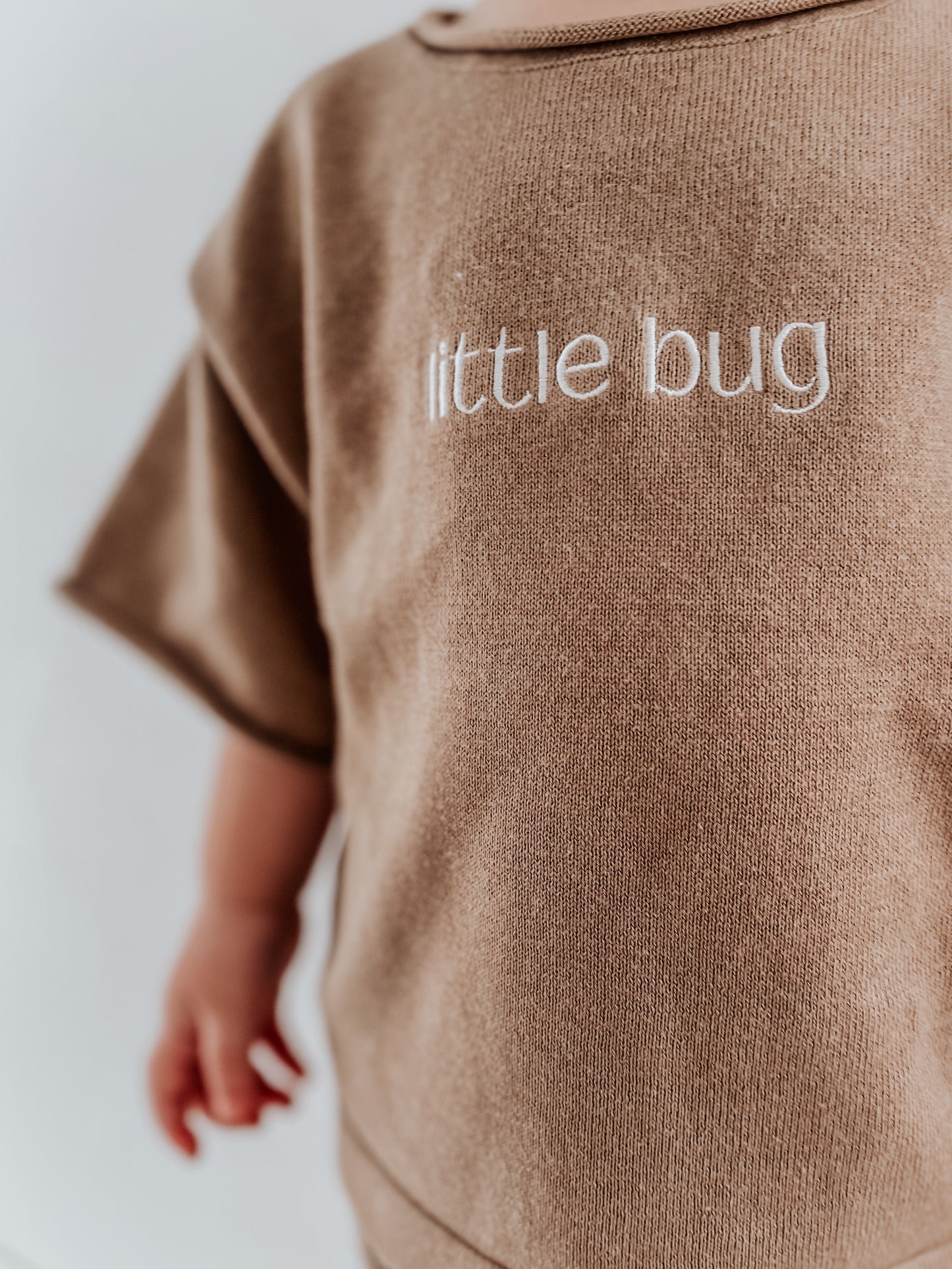 Little Bugs Knit Tee - Biscuit