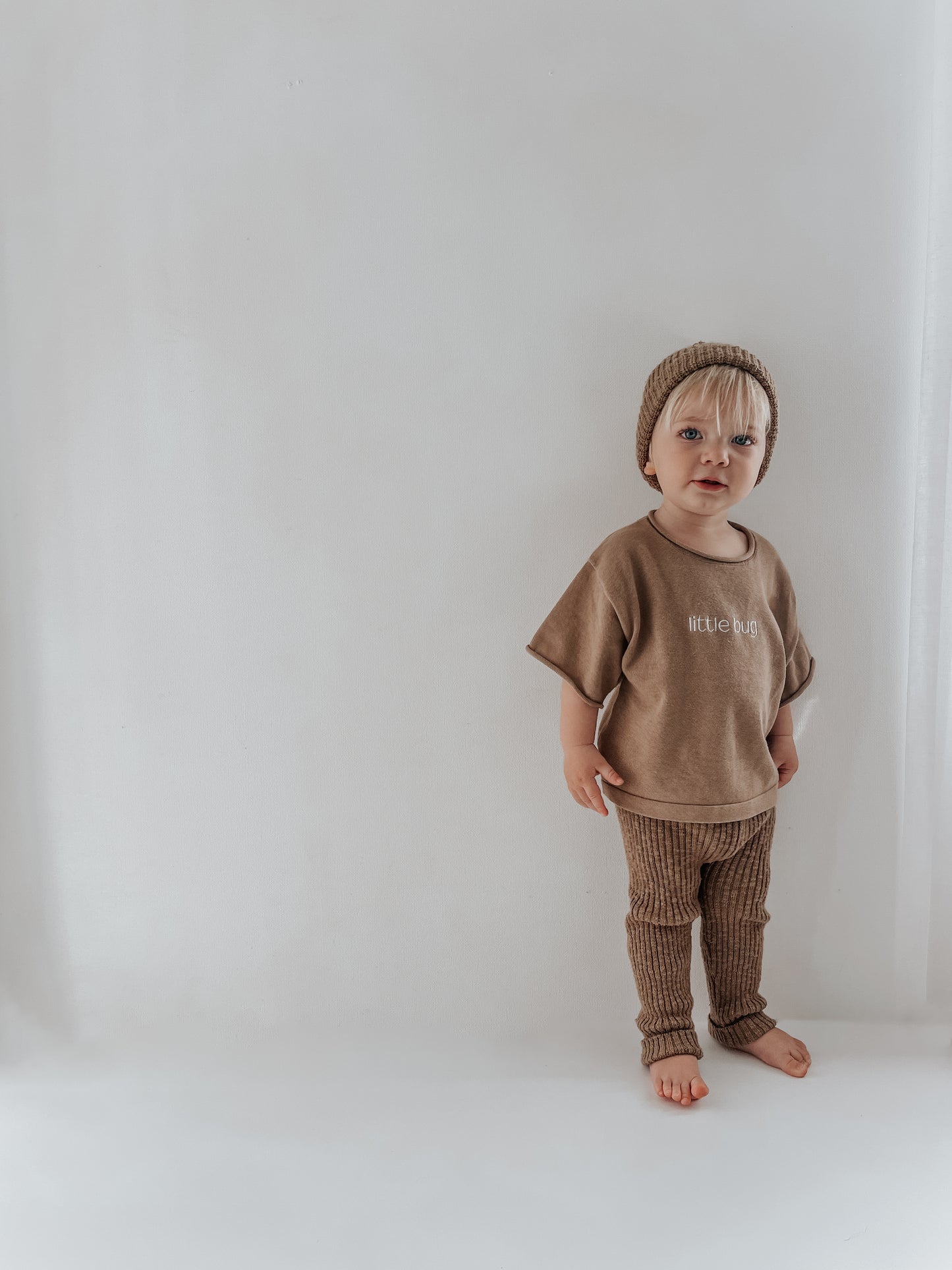 Little Bugs Knit Tee - Biscuit