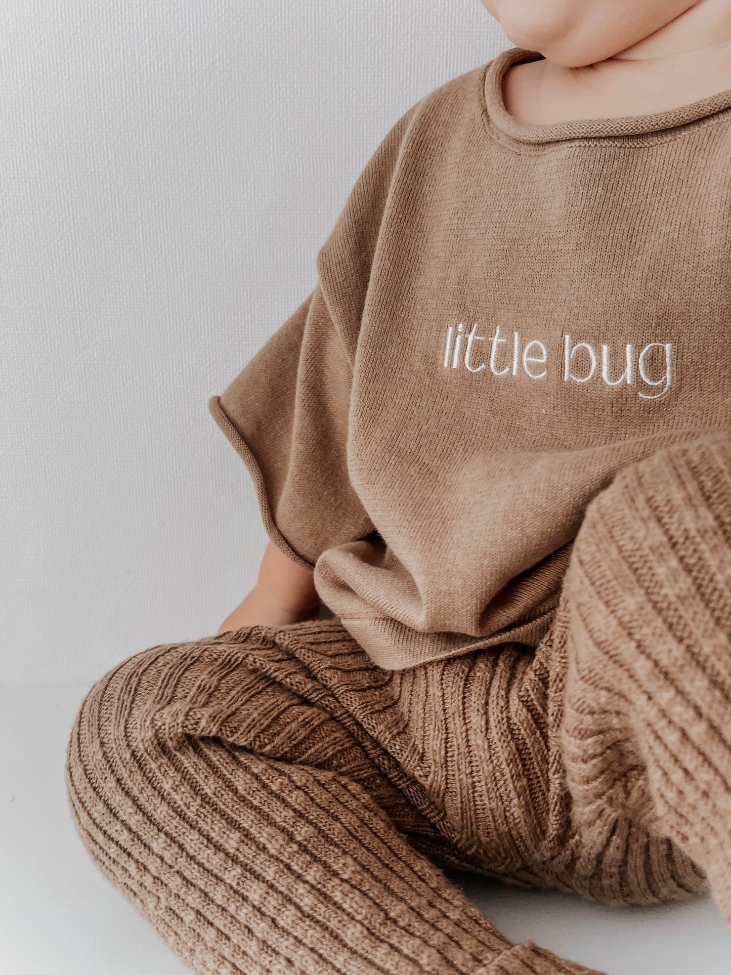 Little Bugs Knit Tee - Biscuit