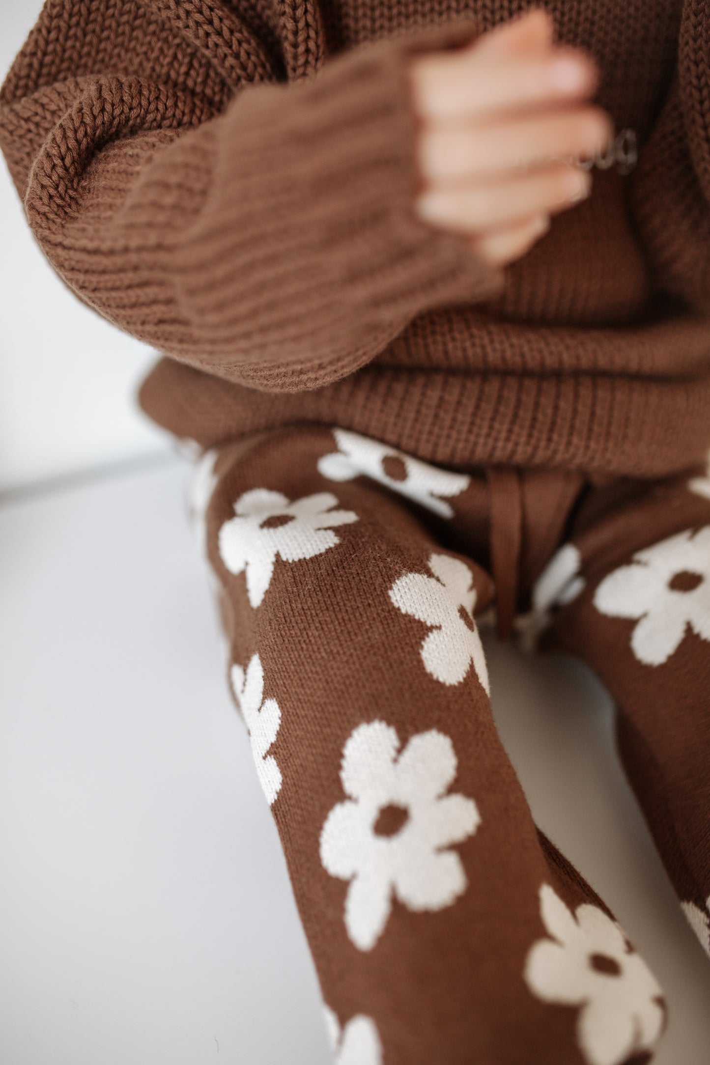 Cocoa Scalloped Knit Jumper | Winter Presale