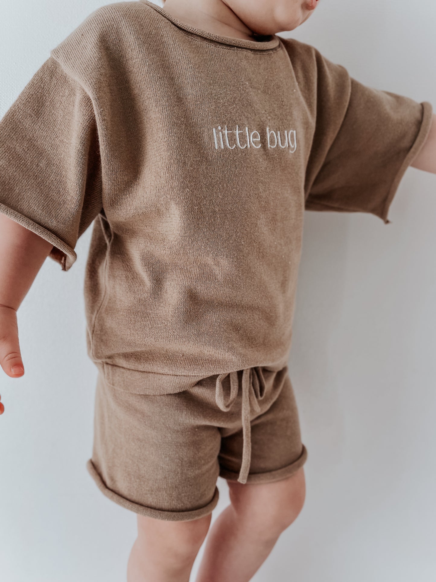 Little Bugs Knit Tee - Biscuit