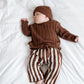 Wide Leg Stripe Pants | Cacao
