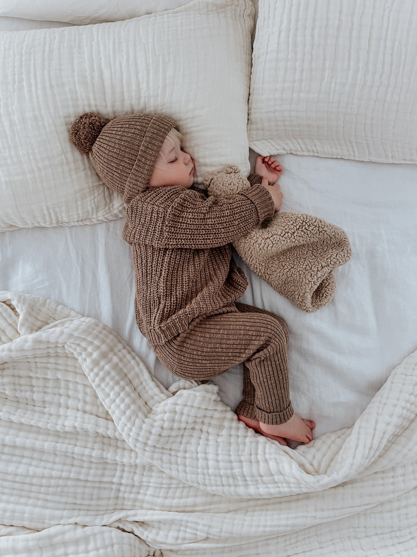 Little Bugs Knit Jumper - Biscuit