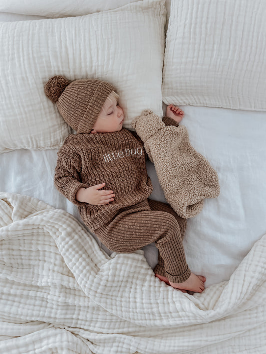 Little Bugs Knit Jumper - Biscuit