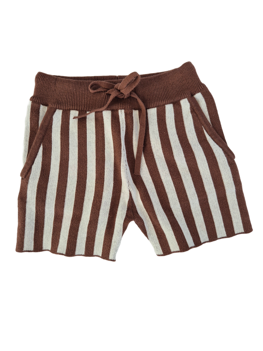 Cocoa Stripe Shorts