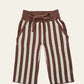 Wide Leg Stripe Pants | Cacao