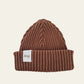 Wide Ribbed Beanie | Cacao
