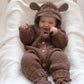 Bear Romper - Cocoa
