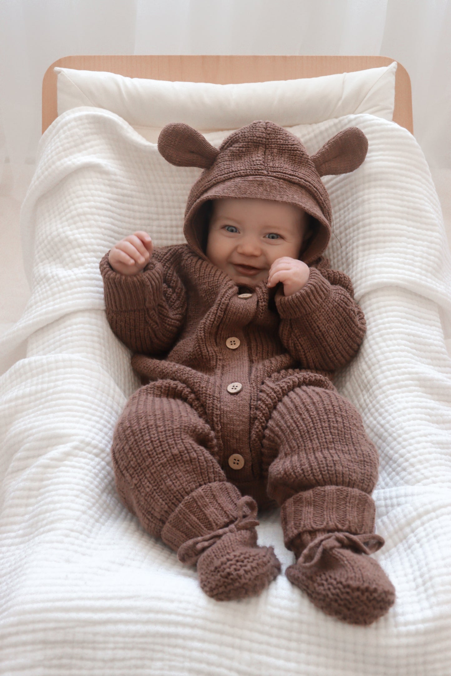 Bear Romper - Cocoa