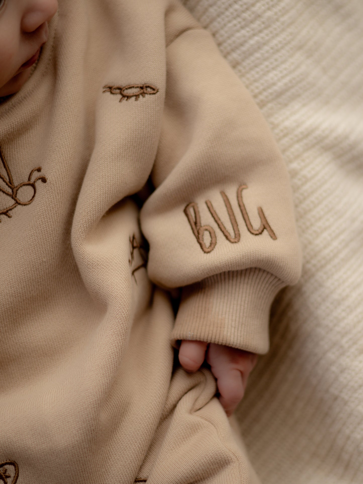 Honey Beige Bugs Romper