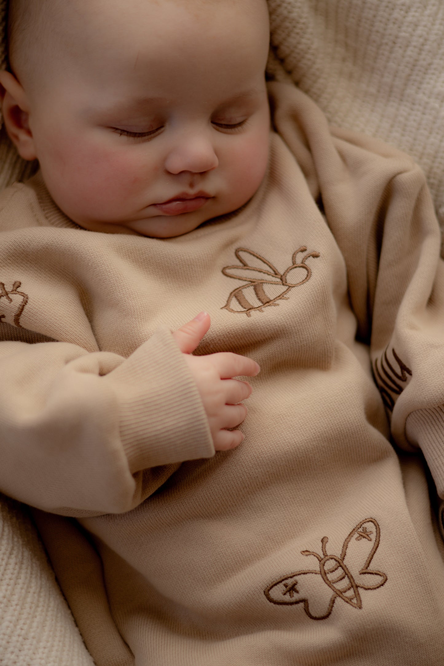 Honey Beige Bugs Romper