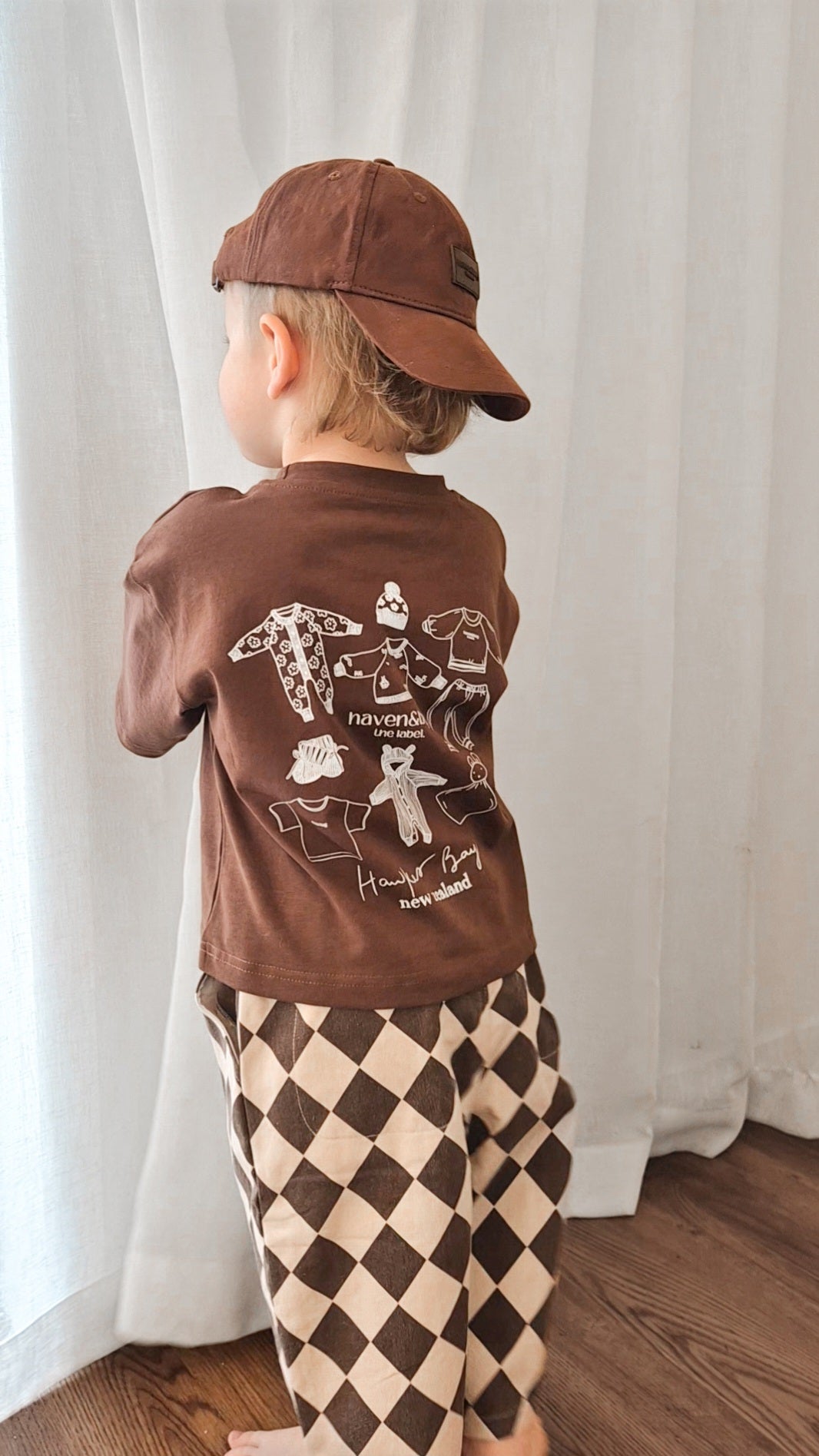 Cocoa Check Canvas Pants